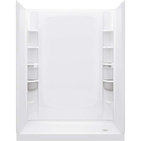 STORE+ 12-Piece Wall Mounted Shower Caddy in White Finish