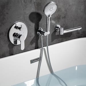 Single Handle 3 -Spray Shower Faucet 2.5 GPM with Pressure Balance Anti Scald in Chrome