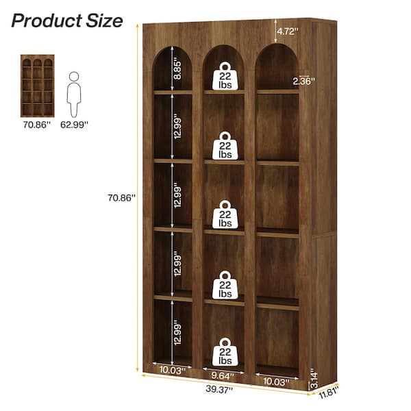 TRIBESIGNS WAY TO ORIGIN Jannelly 71 in. Tall Rustic Brown TRIBESIGNS WAY TO ORIGIN Jannelly 71 in. Tall Rustic Brown