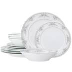 Noritake Sweet Leilani 12-Piece (White) Porcelain Dinnerware Set