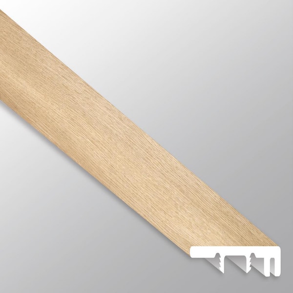 A&A Surfaces Misty Maplewood 1/4 in. T x 1.5 in. W x 94 in. L Luxury Vinyl End Cap Molding