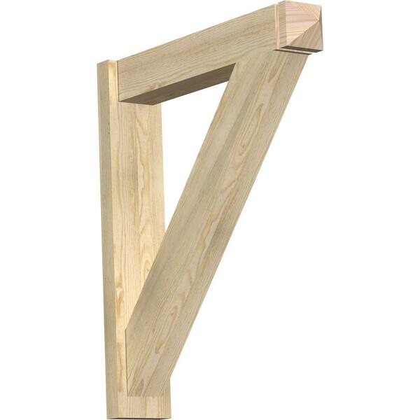 Ekena Millwork 6 in. x 34 in. x 30 in. Douglas Fir Traditional Arts and Crafts Rough Sawn Outlooker