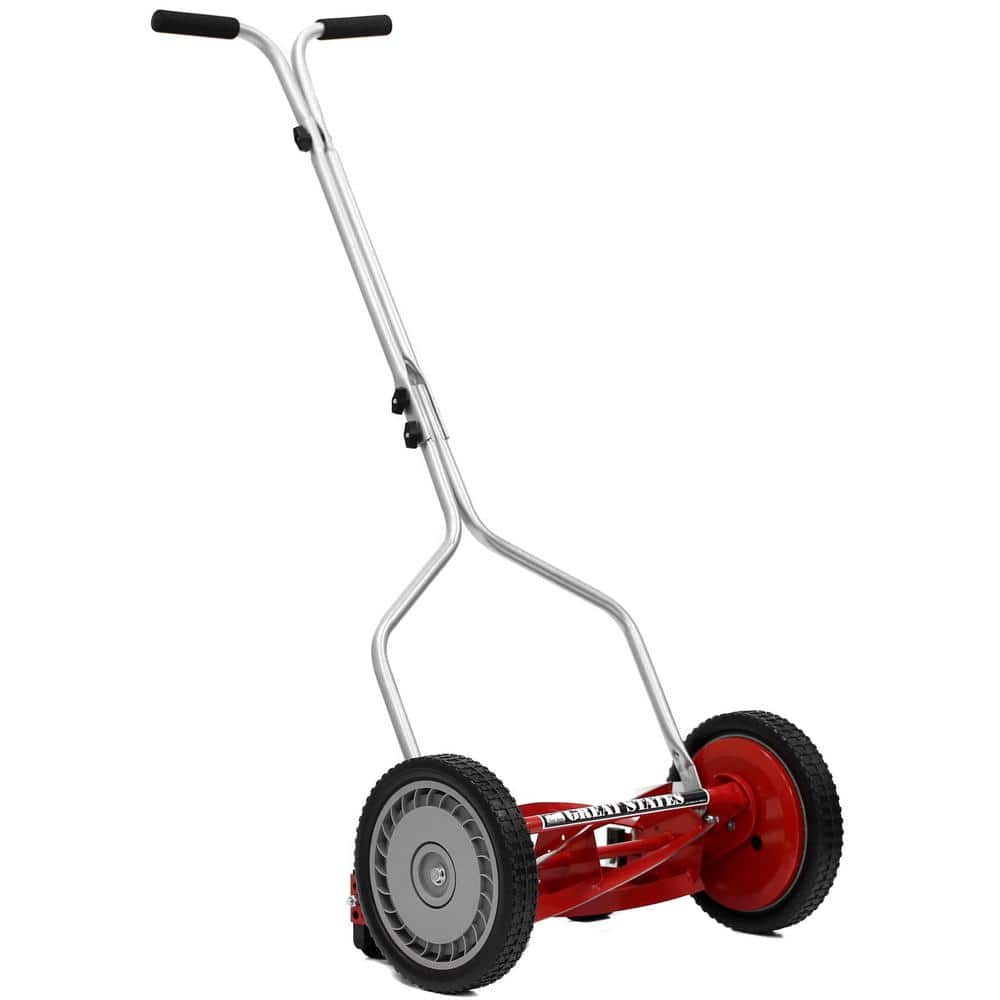 Great States 815-18 18-Inch 5-Blade Push Reel Lawn Mower, 18-Inch