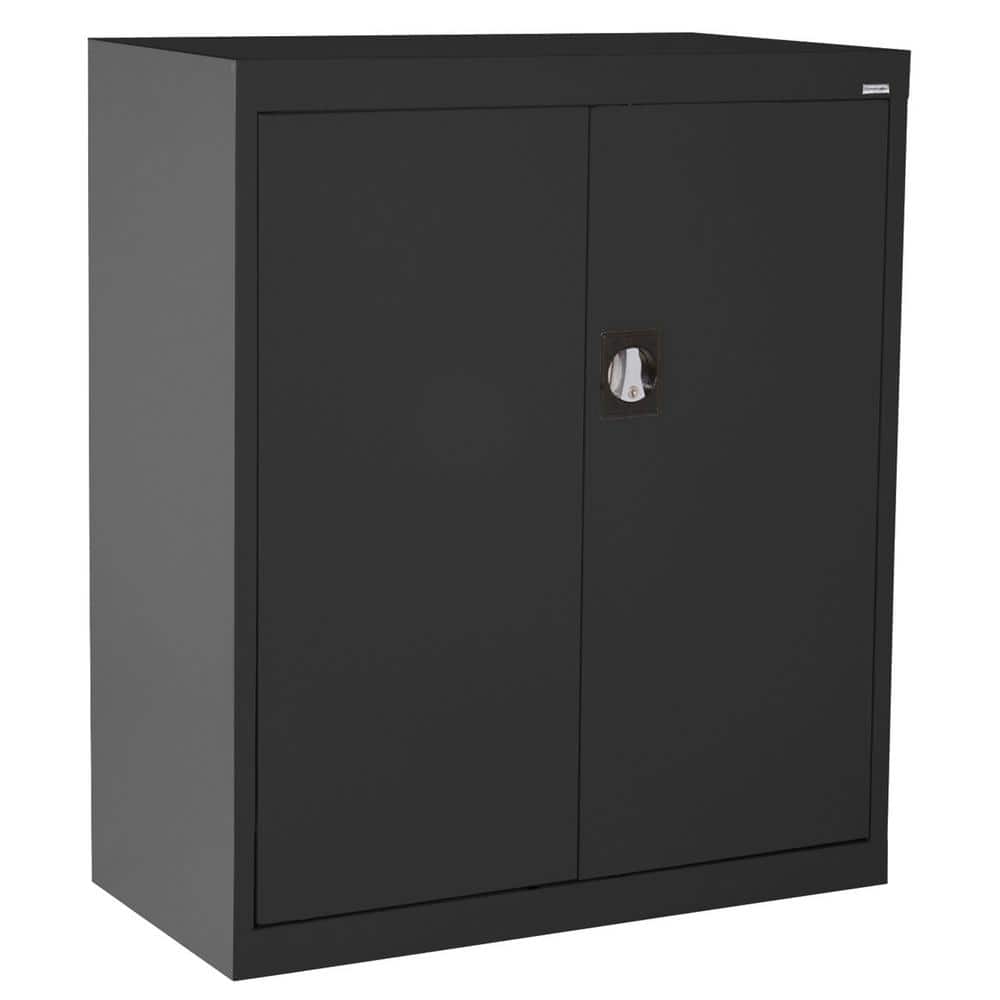 Sandusky Elite Series ( 36 in. W x 36 in. H x 18 in. D ) 3 Shelf Steel Garage Counter Height Freestanding Cabinet in Black -  EA2R361836-09