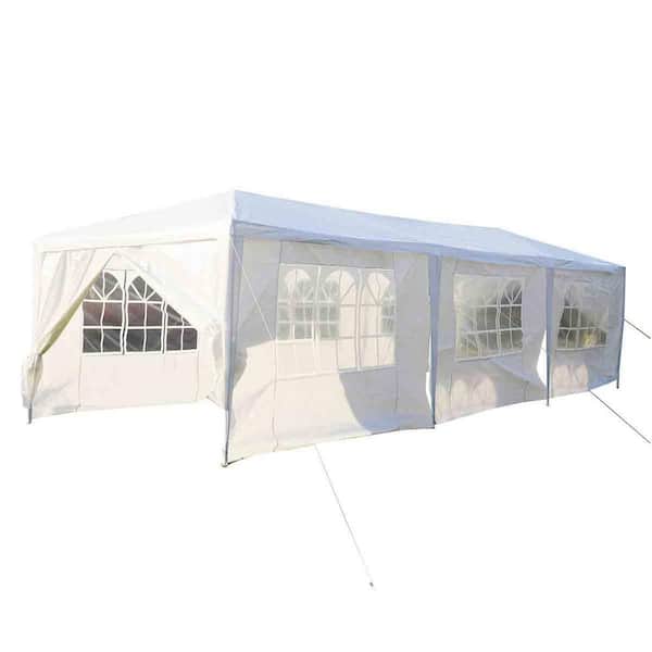 DreamDwell Home 30 Ft x 10 Ft Heavy Duty Steel Pop-Up Canopy with