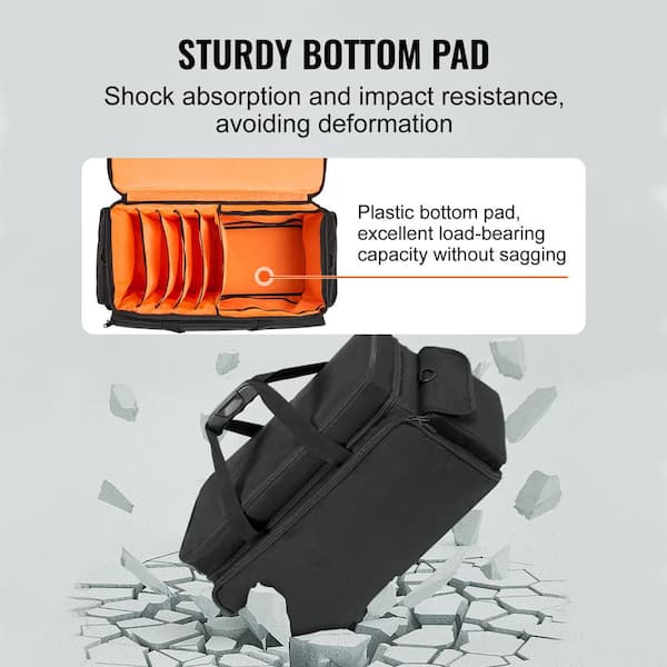 SVOPES DJ Cable File Bag, 1200D Oxford Fabric, 9 Detachable