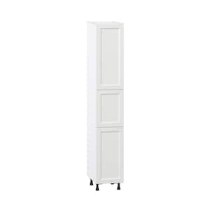 Alton Painted 15 in. W x 89.5 in. H x 24 in. D in White Shaker Assembled Pantry Kitchen Cabinet with 5 Shelves ()