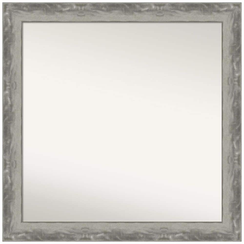 Waveline Silver Narrow 30.5 in. W x 30.5 in. H Non-Beveled Bathroom Wall Mirror in Silver price history on PriceWatchPro
