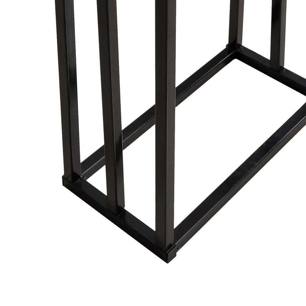Freestanding Satin Chrome 3-Tier Metal Towel Rack