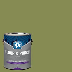1 gal. PPG1119-7 Glade Green Satin Interior/Exterior Floor and Porch Paint