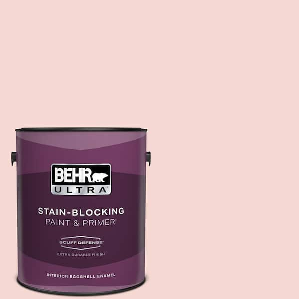 BEHR ULTRA 1 gal. #M160-1 Cupcake Pink Extra Durable Eggshell Enamel Interior Paint & Primer