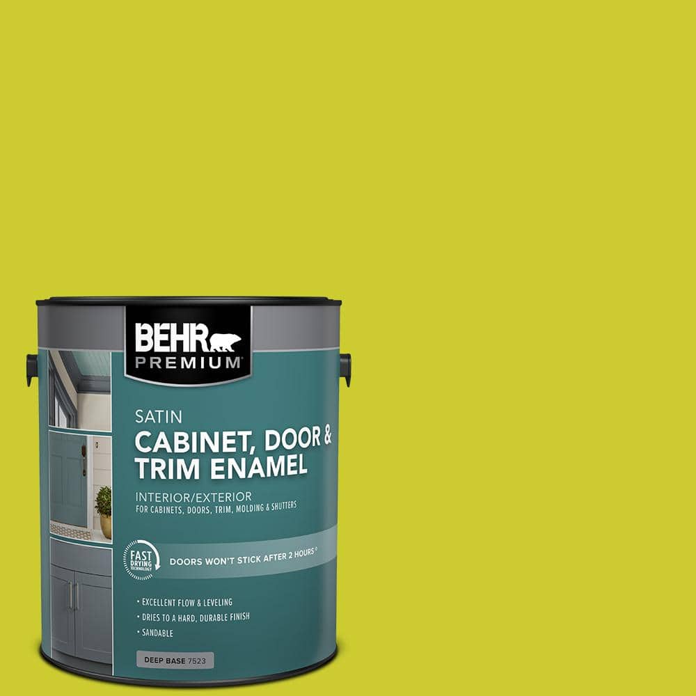1 gal. #S-G-400 Lime Pop Satin Enamel Interior/Exterior Cabinet, Door & Trim Paint price history on PriceWatchPro