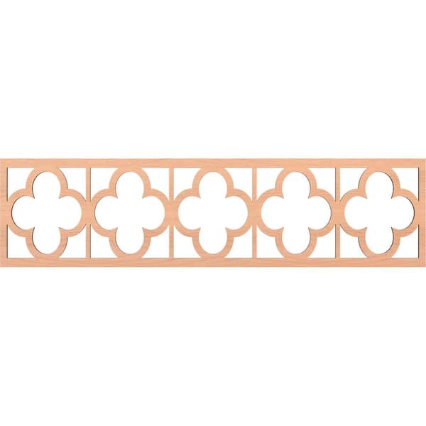 Ekena Millwork Woodall Fretwork 0.25 in. D x 47 in. W x 12 in. L Alder Wood Panel Moulding