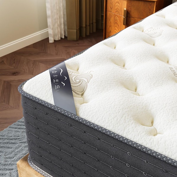 King Firm Hybrid Gel Memory Foam 14 in. Tight Top with Cooling Cashmere Fabric and Support Dual-Sided Mattress