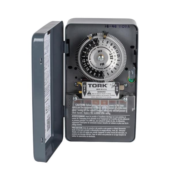 TORK 40 Amp 24-Hour Indoor Mechanical Timer Switch 1109A - The