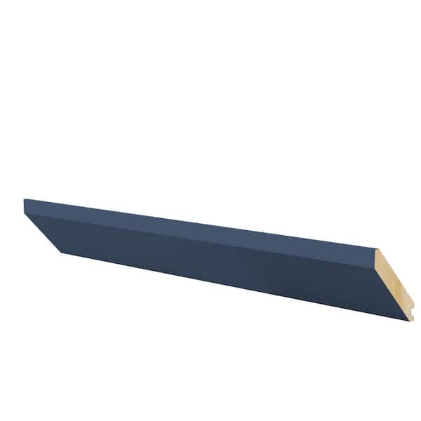 Home Decorators Collection Washington 2.75 in. W x 3.25 in. D x 96 in. H Vessel Blue Crown Cabinet Filler Flat