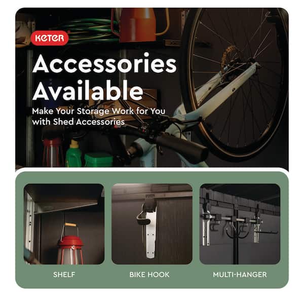 Keter Signature Stronghold 10 ft. W x 8 ft. D Resin Shed with