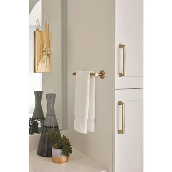 Mulholland 6-5/16 in. (160mm) Traditional Golden Champagne Arch Cabinet Pull