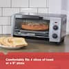 Black & Decker 4-Slice Toaster Oven 1150W Gray Model TO1700SG 50875816084