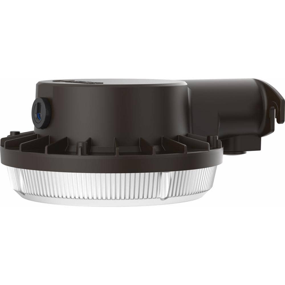 Dark Bronze Aluminum Outdoor LED Security Light with Photocell