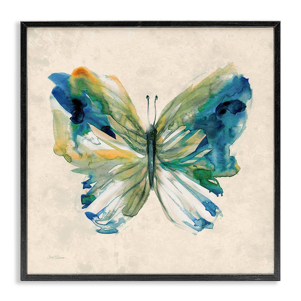 Vivid Abstract Butterfly Wings by Carol Robinson Black Framed Animal Giclee Art Print 24 in. x 24 in. price history on PriceWatchPro