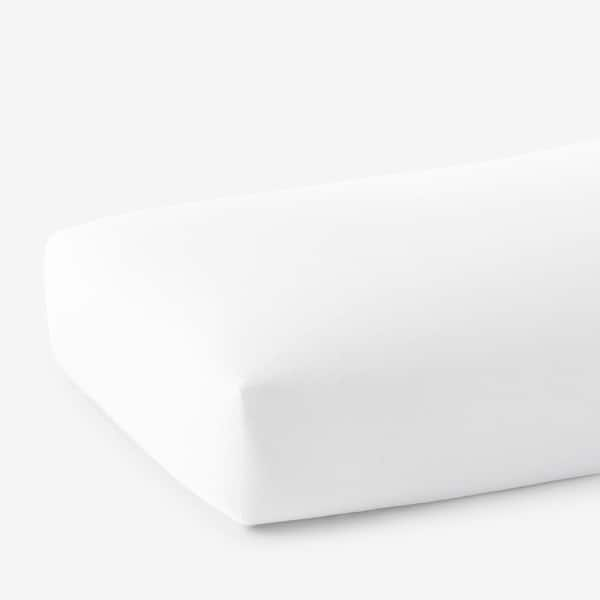 The Company Store Company Cotton Percale Waterproof White Cotton Percale  Queen Fitted Sheet 50861B-Q-WHITE - The Home Depot