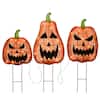 26 in. Halloween Pre-Lit Jack-O-Lantern Garden Stakes Halloween Yard Decoration with LED Lights, Battery Operated