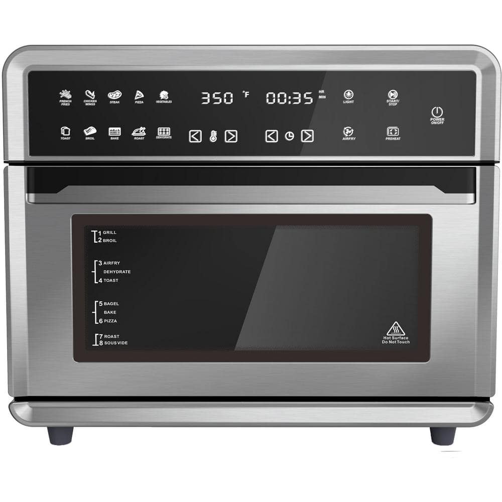Air Fryer Convection Toaster Oven 26 QT LED Display Stainless Steel 17 –  Heynemo