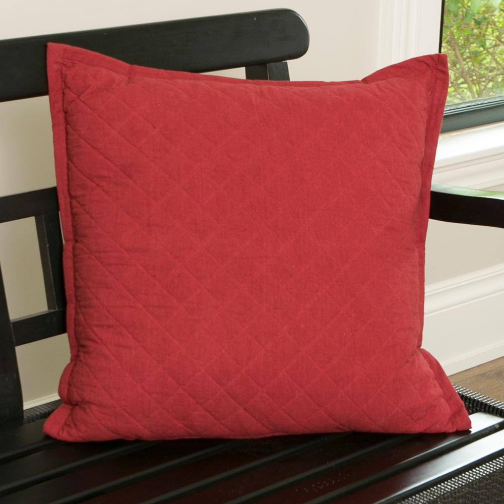 red pillow covers