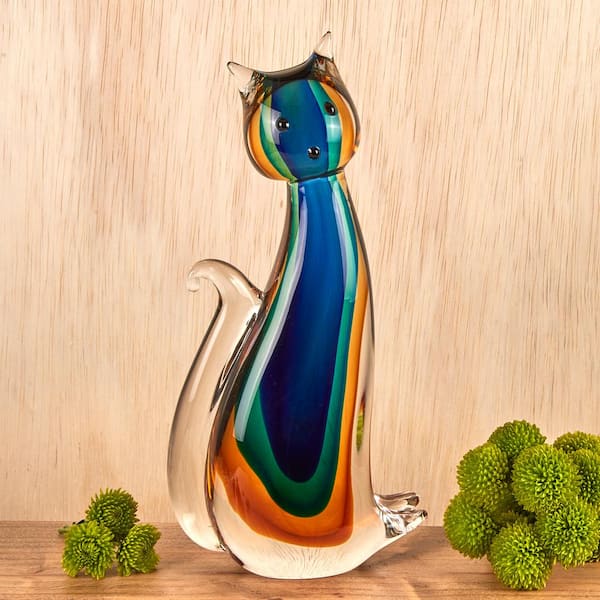 Cat Statue in Multicolored Resin, Height 11,4 Inches, for Collection or  Decoration -  Canada
