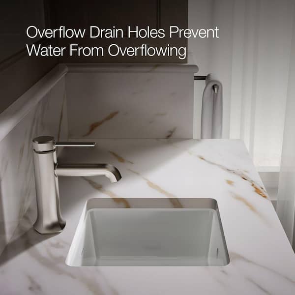 KOHLER Verticyl 13.1 in. x 13.25 in. Undermount Bathroom Sink in