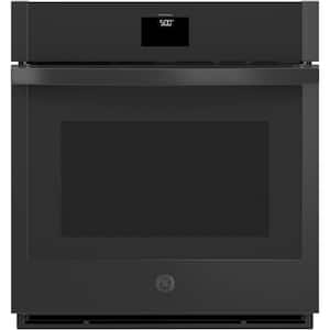 27 in. Single Smart Convection Wall Oven with No-Preheat Air Fry in Black