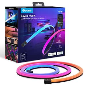 Govee RGBIC 6.5 ft. Smart Neon Plug-In Indoor Color Changing Wi-Fi