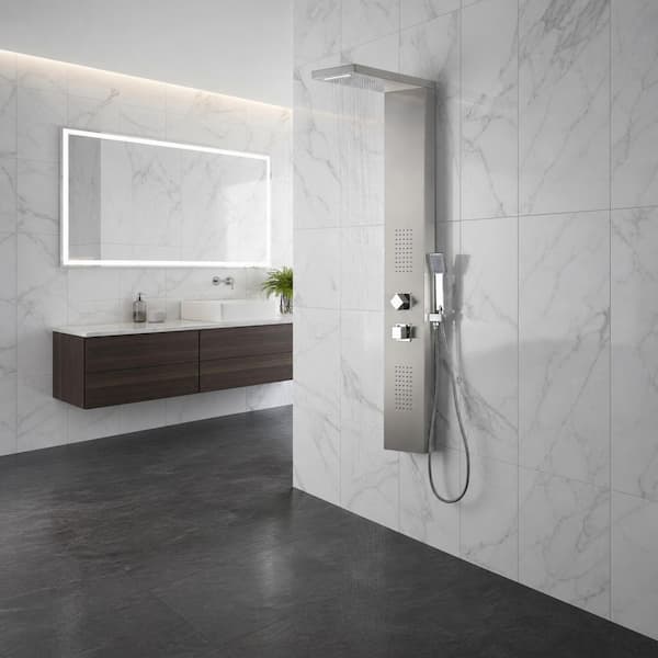 ANZZI Expanse Series 57 in. 2-Jetted Full Body Shower Panel System