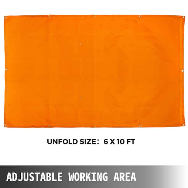 VEVOR Welding Blanket Fiberglass Blanket 10 x 10 ft Fire Retardant Blanket White HT10X10BS00000001V0