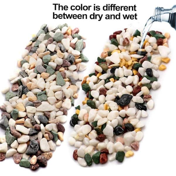 0.1 cu. ft. Multi-Colored Extra Small Gravel 2.5 lbs. 0.2 in.-0.4 in. Size  Landscape Rocks