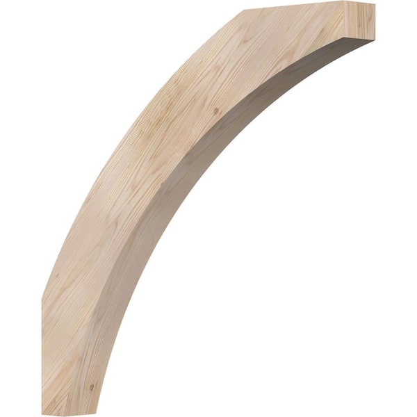 Ekena Millwork 3 1/2"W x 30"D x 30"H Thorton Smooth Knee Brace, Douglas Fir