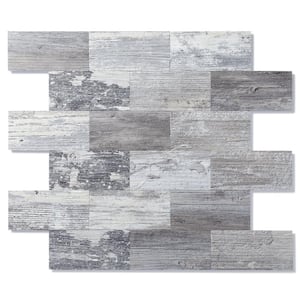 Wood Collection Light Rustic 12 in. x 12 in. PVC Peel and Stick Tile (5 sq. ft./5-Sheets)
