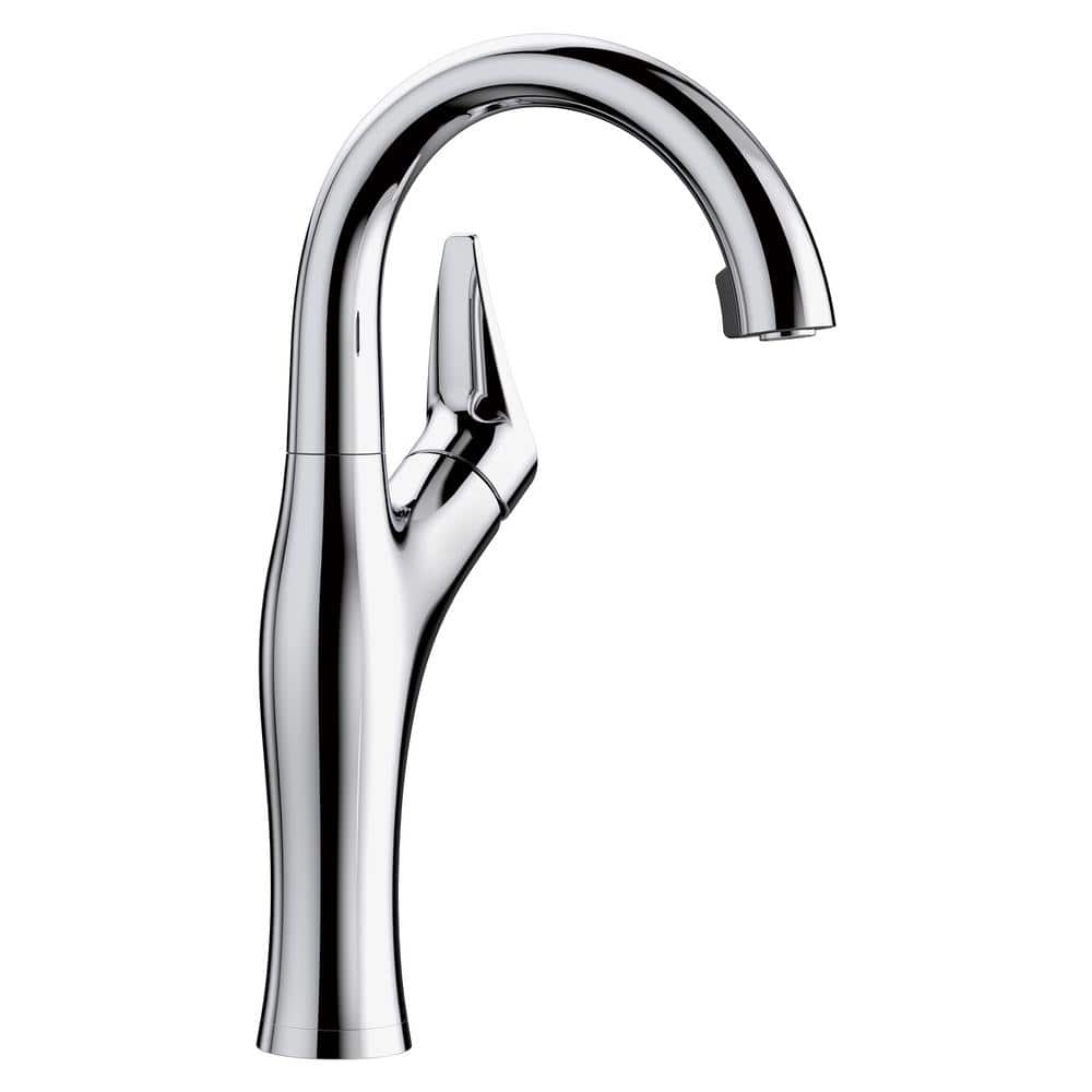 Artona Single-Handle Bar Faucet in Polished Chrome