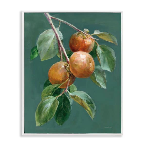 Stupell Industries Autumn Harvest Fruits by Danhui Nai White Framed Food Giclee Art Print 20 in. x 16 in.