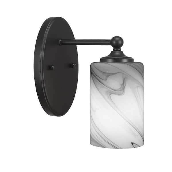 Unbranded Royale 1-Light Matte Black Wall Sconce