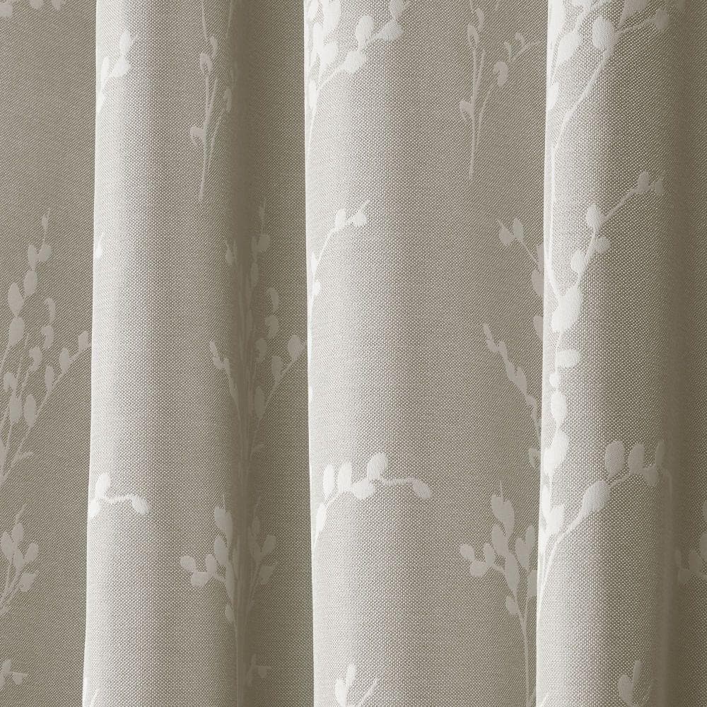 Nicole Miller Turion Floral Room Darkening Linen Curtain Panels
