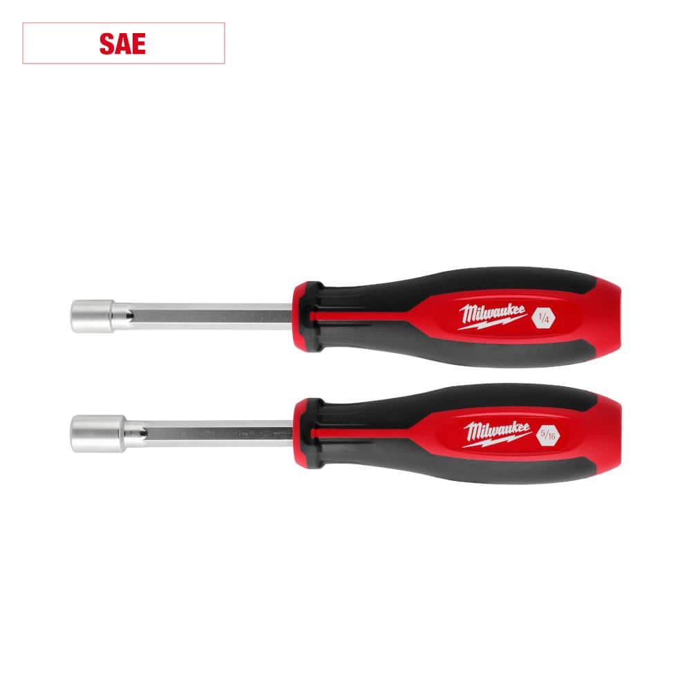 Milwaukee SAE HollowCore Nut Driver Set (2-Piece) 48-22-2442 - The Home  Depot