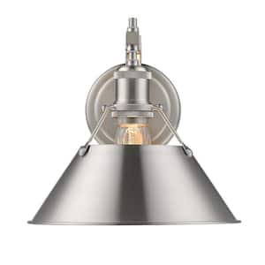 Orwell PW 1-Light Pewter Sconce with Pewter Shade