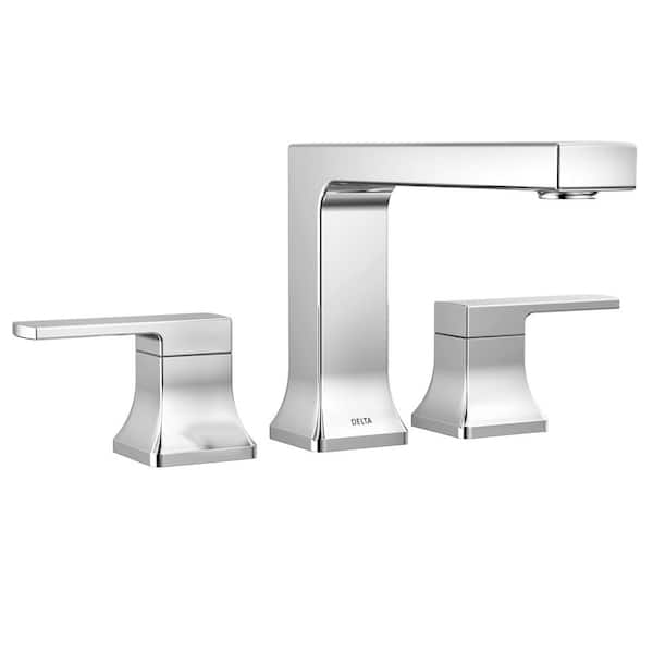 Delta Velum 2-Handle Deck Mount Roman Tub Faucet Trim Kit in Chrome ...