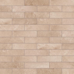 Aspdin Brick Cotto 2-3/8 in. x 9-3/4 in. Porcelain Floor and Wall Take Home Tile Sample