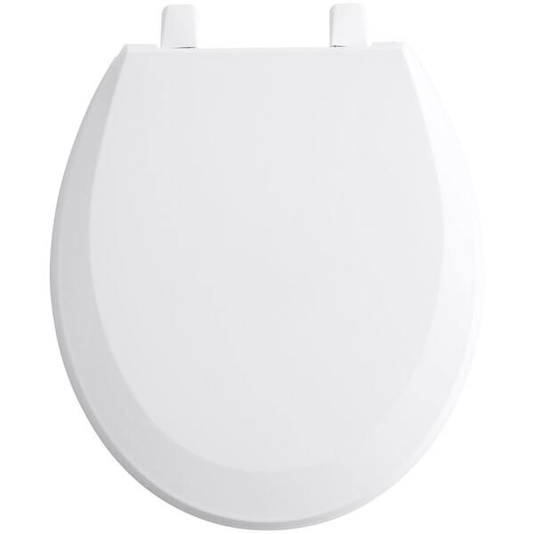 KOHLER Lustra Round Closed-Front Toilet Seat with Quick-Release