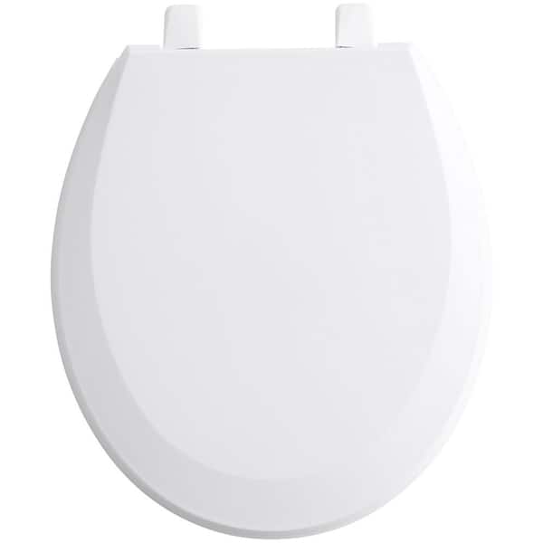 Kohler Ra Round Closed Front Toilet Seat With Quick Release Hinges In White K 4662 0 The Home Depot - How To Remove Kohler Rialto Toilet Seat