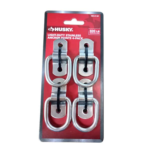 Light-Duty Stainless Anchor Points 4-Pack