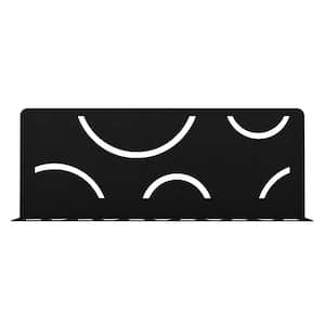 Shelf-W Matte Black Color-Coated Aluminum Curve Wall Shelf